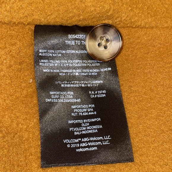 VOLCOM Polar Boobear Long Sleeve Bronze- Size Small- PreOwned - Picture 12 of 12